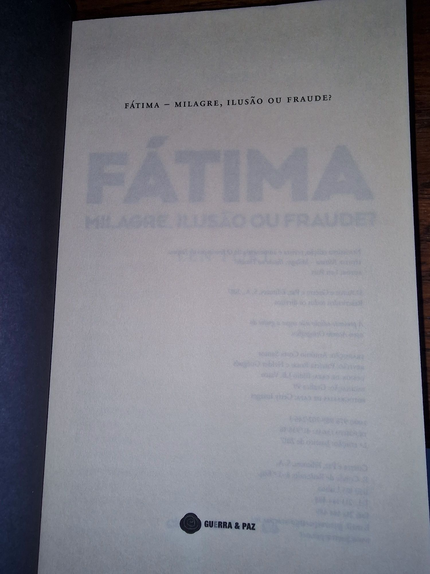 Fátima – Milagre, Ilusão ou Fraude? da autoria de Leon Port