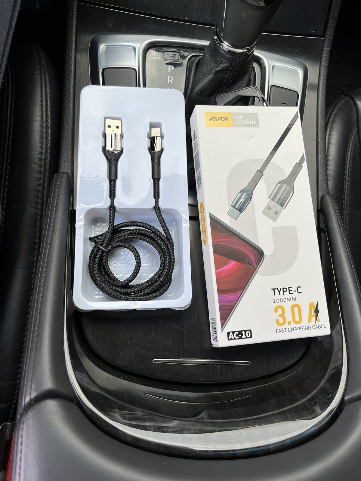 Кабель Aspor AC-10 Fast Charging Cable Type-C 3A (1м) – Black