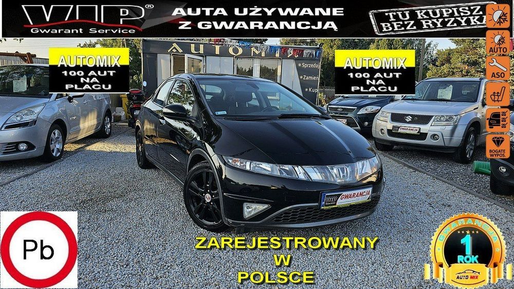 Honda Civic 5 szt . 1.8 Benzyna * Super Stan * Welur * Możliwa Zamiana *