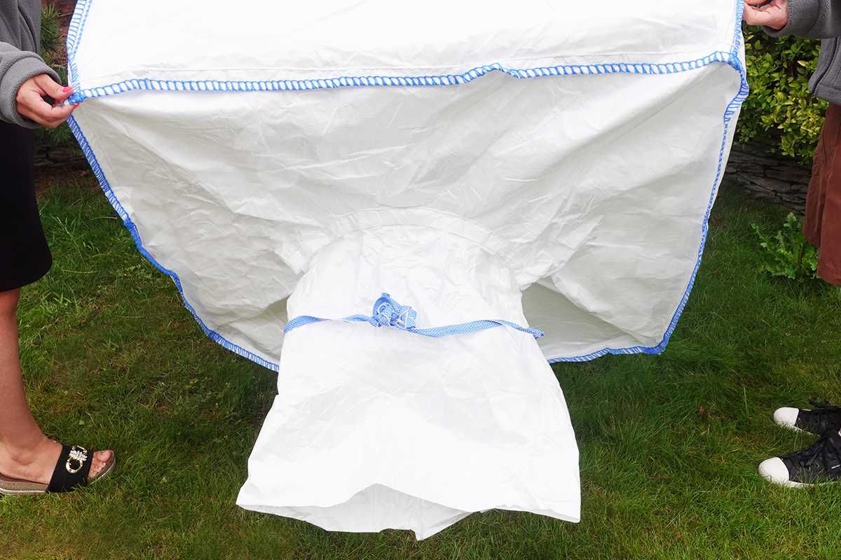 Worek big-bag 86x106x135 worki BIGBAGI na zboże gruz śmieci Jak Nowy