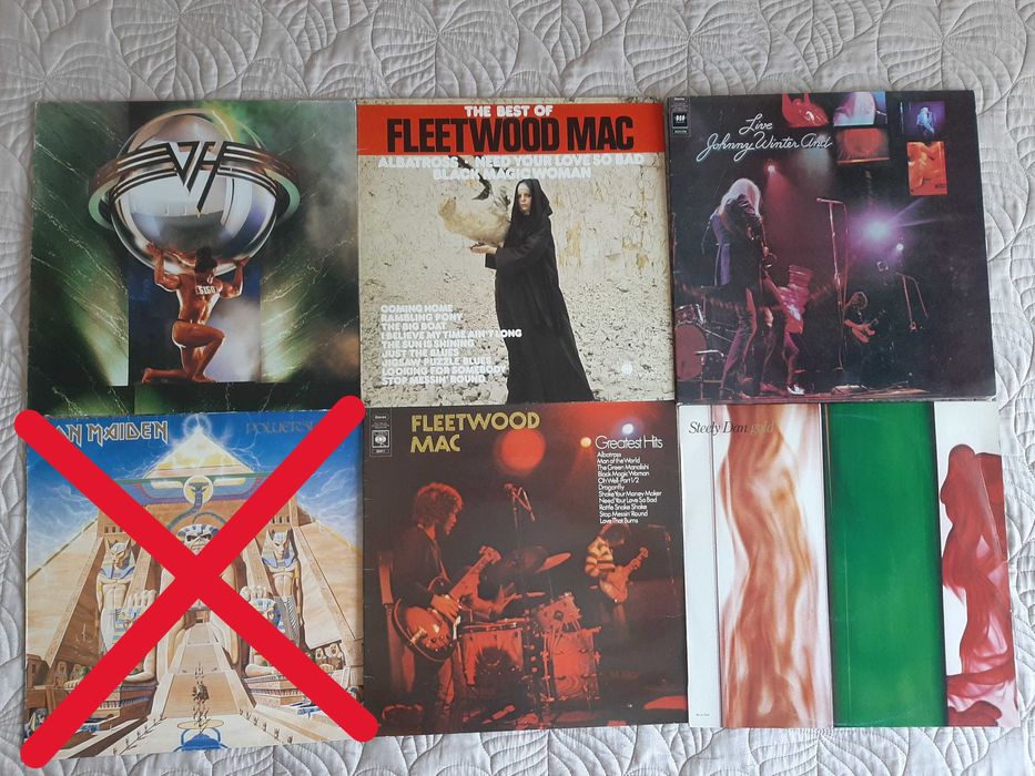 Steely Dan–Johnny Winter-Iron Maiden–Van Hallen–Fleetwood Mac-Vinil LP