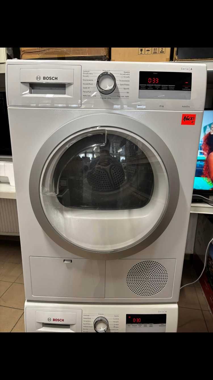 suszarka do ubrań BOSCH 8 kg pompa ciepła! gwarancja! transport!