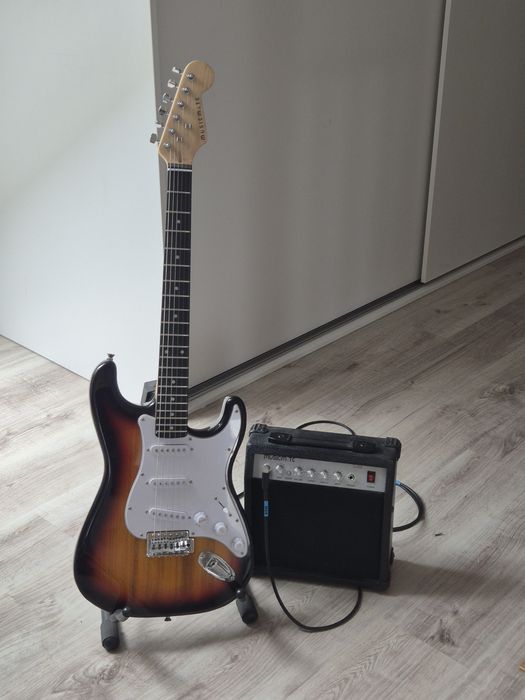 Gitara elektryczna i wzmacniacz dla początkujących