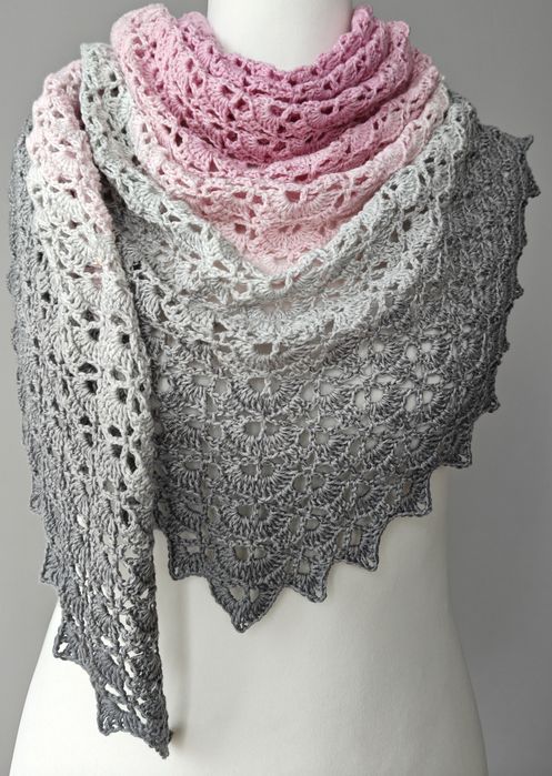 Chusta etola bolerko ręcznie robiona na szydelku