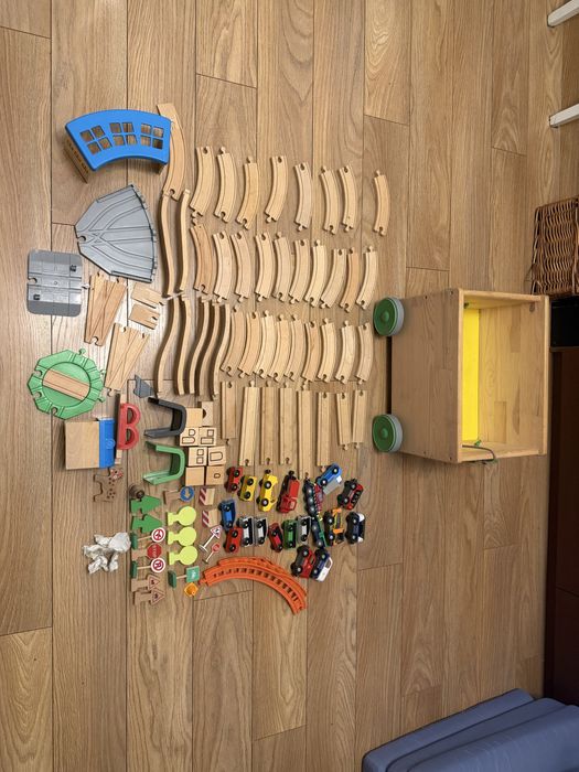 Tory drewniane ikea brio lidl wózek drewniany flisat skrzynia pociąg