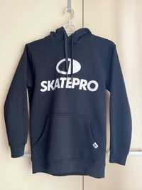 Bluza Skatepro z kaputem czarna rozmiar 8-10