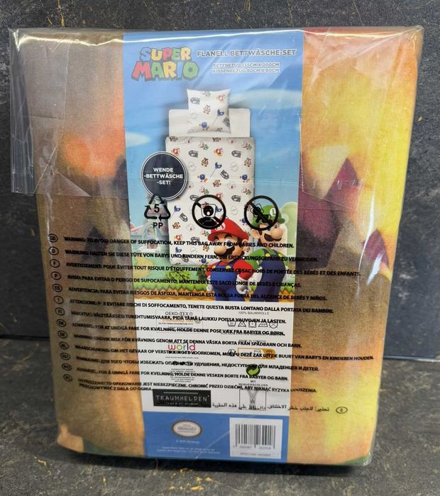 Wysokiej jakości Pościel Super Mario 135x200 + 80x80 cm