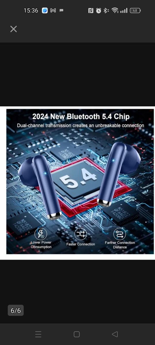 Słuchawki bezprzewodowe Bluetooth Rinsmola