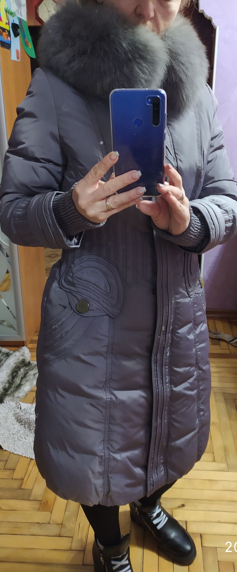 Пальто пуховик зима