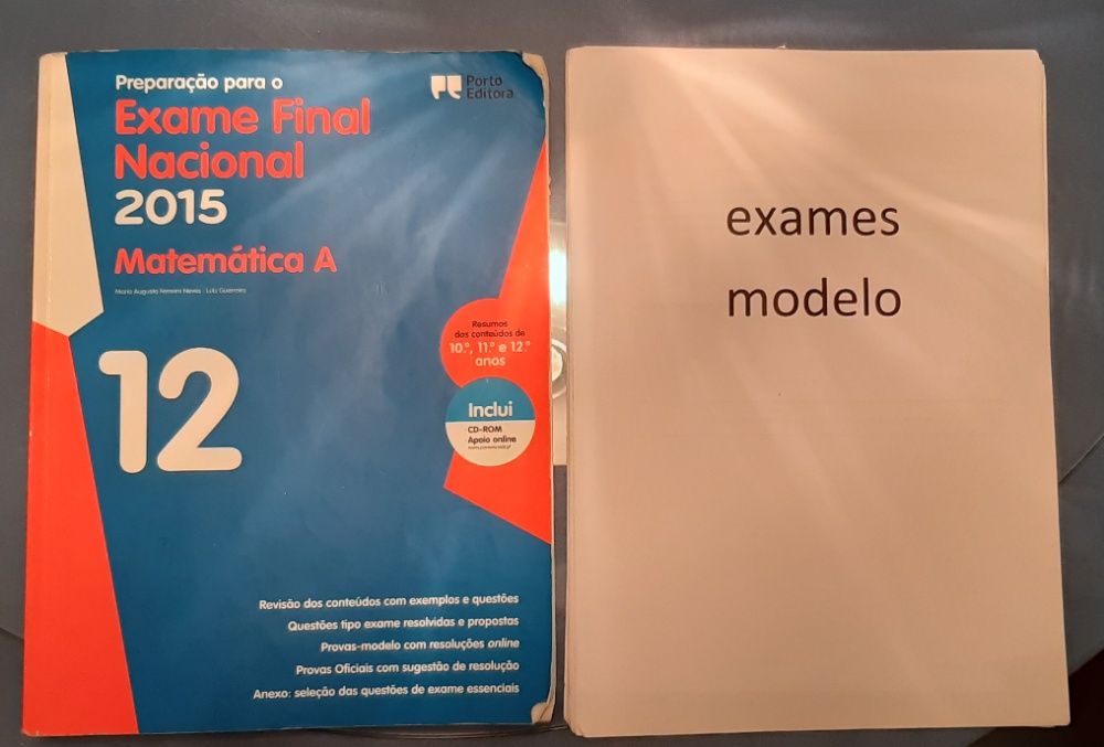 Matemática (12º ano) - livro de exames e notas de explicadora
