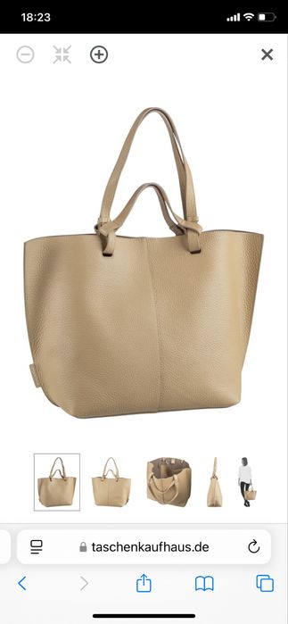 Torebka skórzana Marc O’Polo shopper