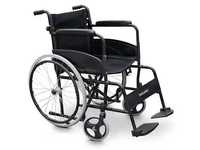 Wózek inwalidzki z metalowymi szprychami