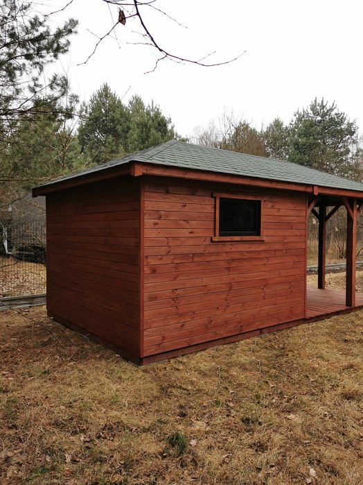 Altana ogrodowa z domkiem narzędziowym Afrodyta 3m x 6m - PRODUCENT