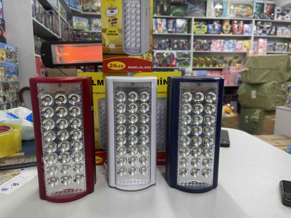 Ліхтар акумуляторний ALMINA 24 LED с павербанком 3000 mAh.