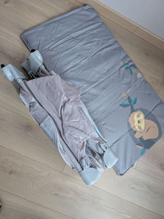 Łóżeczko turystyczne baby design espiro szare