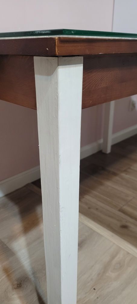 Sprzedam stół Ikea wraz ze szkłem na wymiar