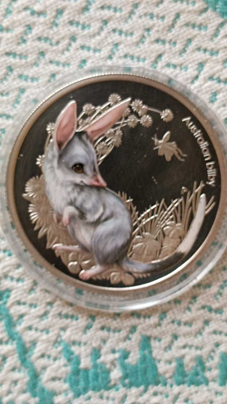 набор из 5 монет  Австралия серебро Bush Babies