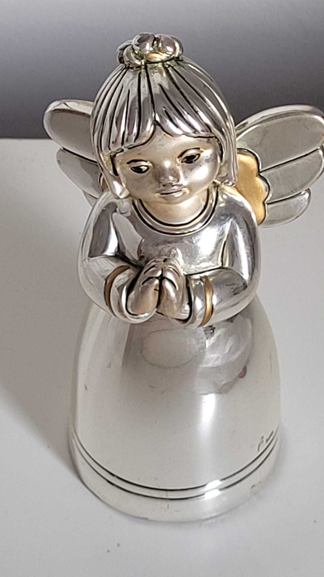 Bibelot/Estatueta de Anjo em Prata