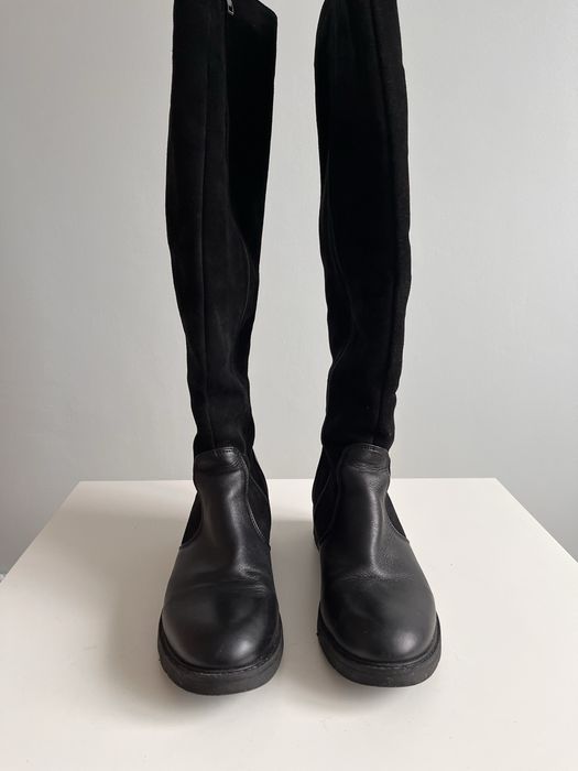 Зимові черевики ботфорти жіночі 39-40