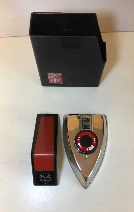 Винтажный, компактный, складной дорожный утюг из СССР. Рабочий