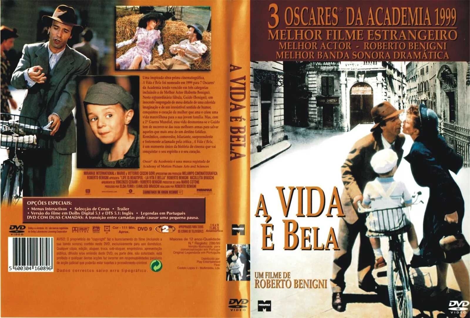 Life Is Beautiful DVD 1999 Widescreen Roberto Benigni