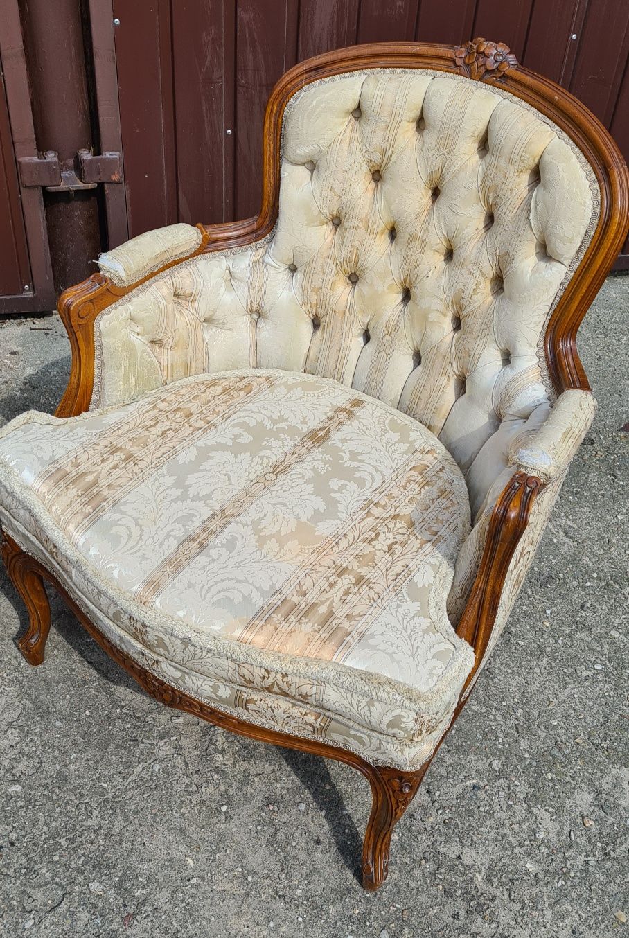 Piękny barokowy zestaw Ludwikowski Sofa 2x fotel