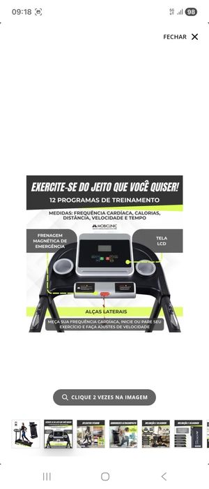 Passadeira de corrida dobrável