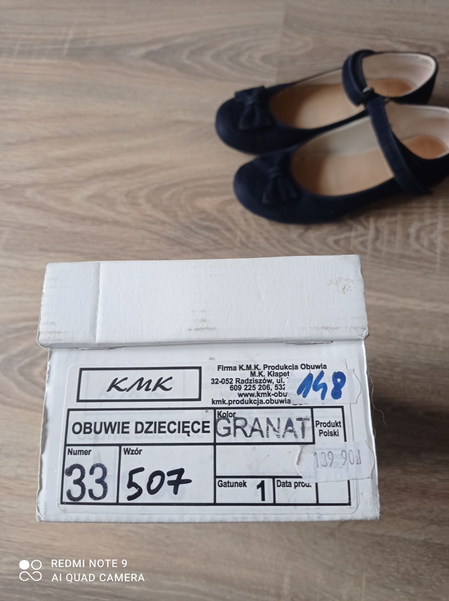 Eleganckie buty dla dziewczynki, rozmiar 33