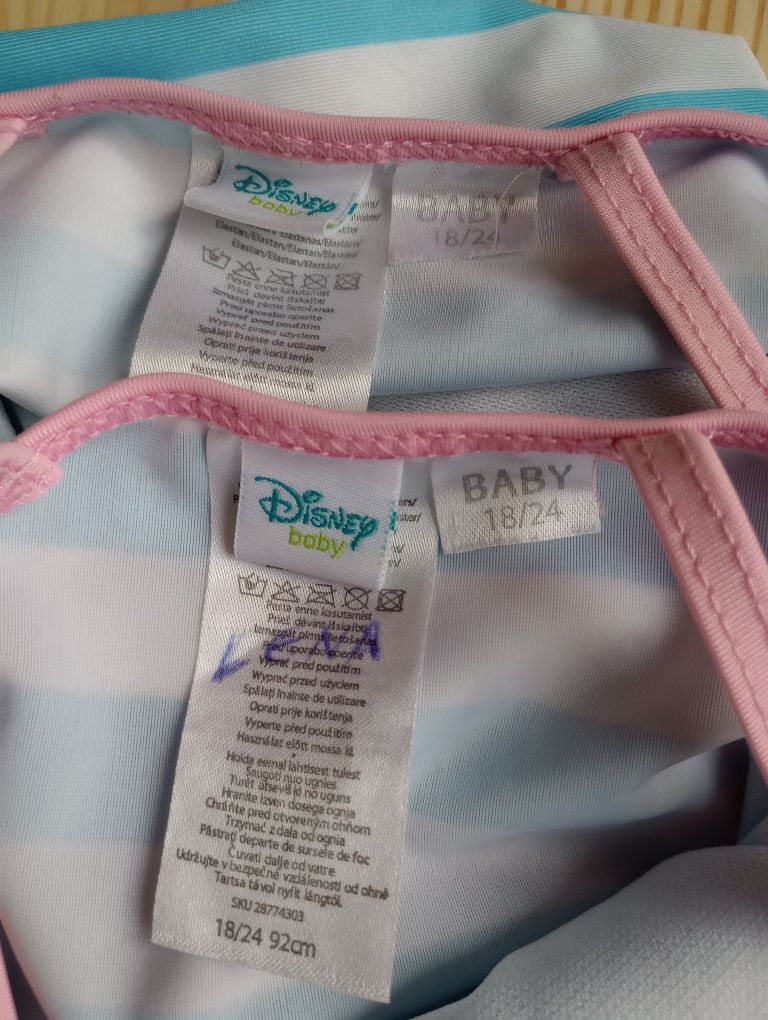 2x strój kąpielowy dla bliźniaczek Minnie Disney r. 92