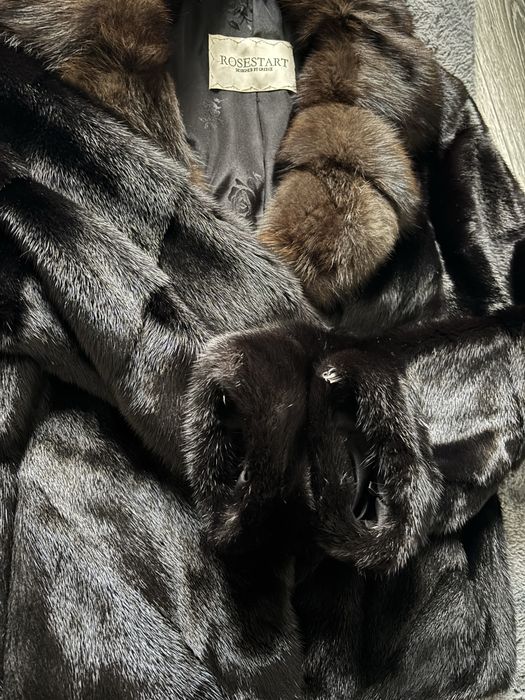 Норкова шуба з соболем автоледі