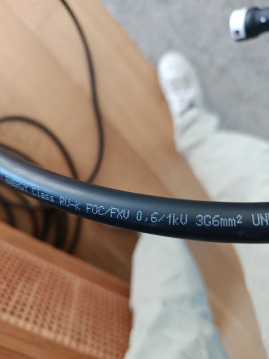 Cabo electrico 3G6 mm