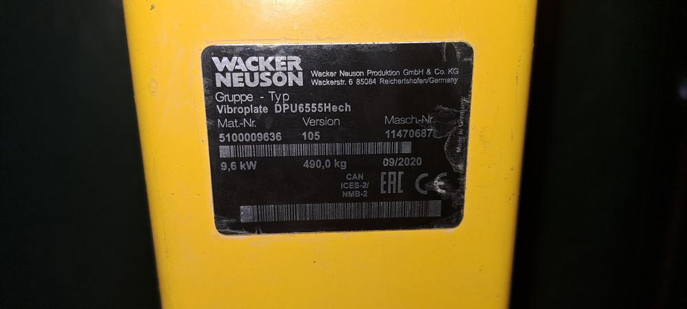 Zagęszczarka wacker dpu 6555