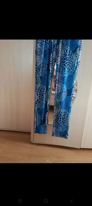 Kombinezon granat w kwiaty 42/44/46