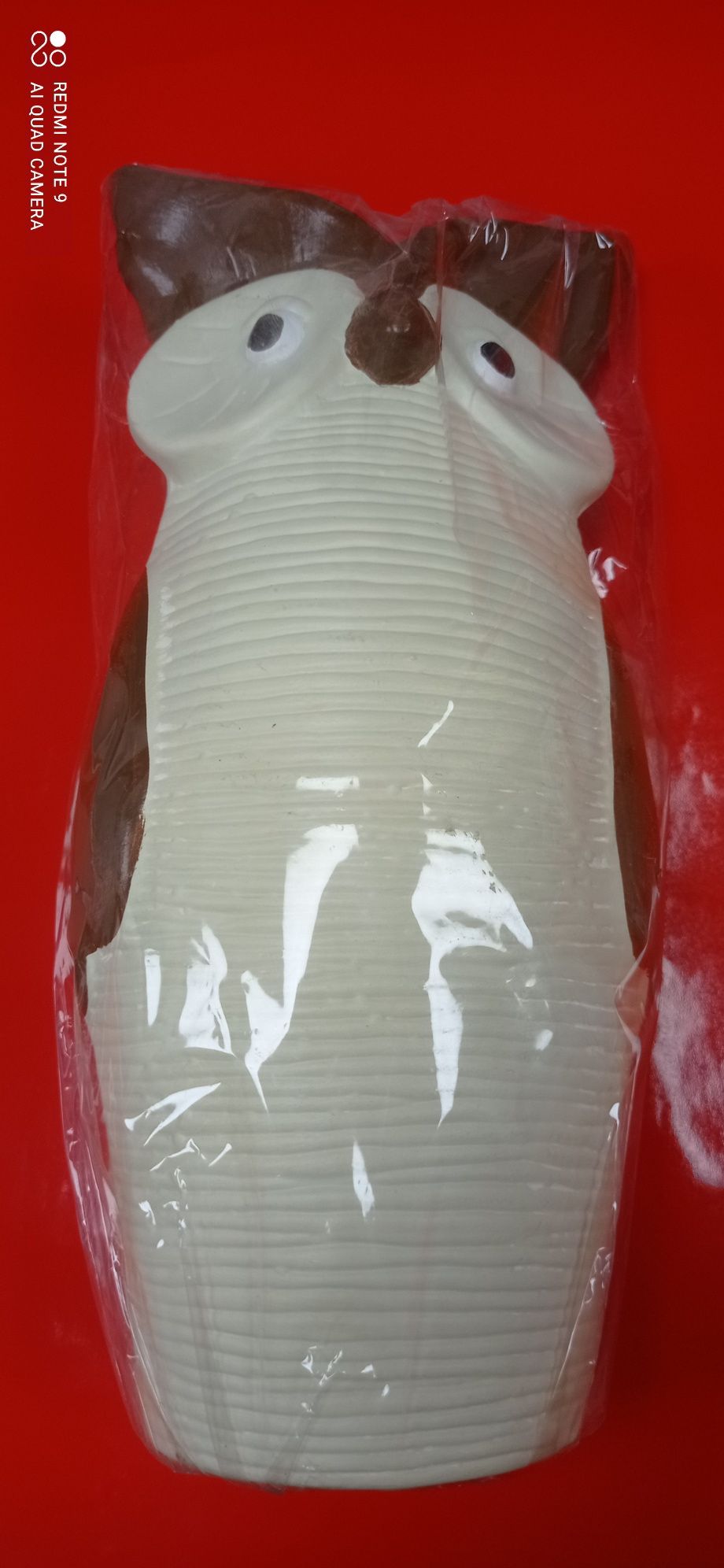 Sowa figurka ceramiczna