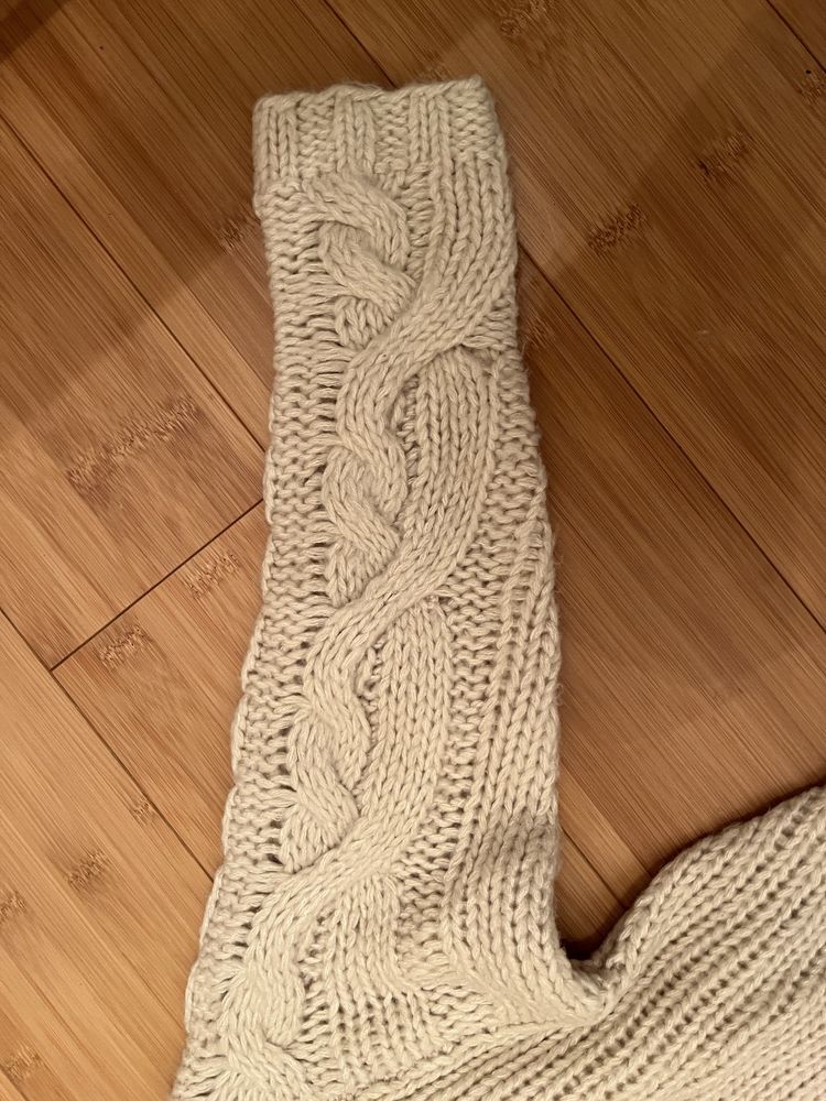 Sweter w warkoczowy splot H&M XS