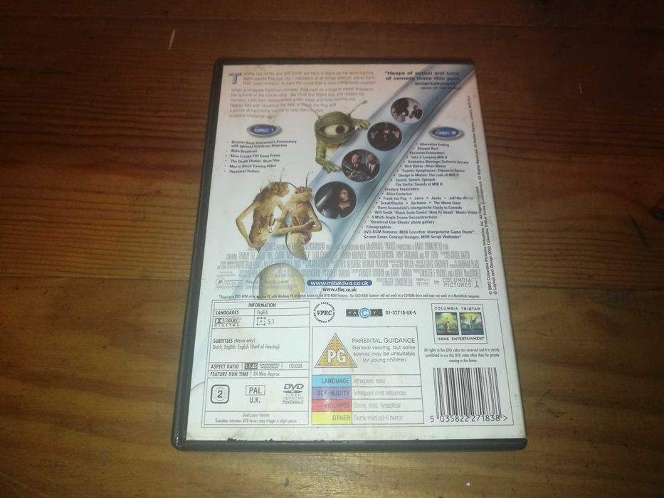 MEN IN BLACK II	2XDVD (legendagem em Inglês)