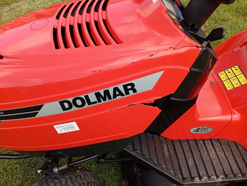 Kosiarka traktorek dolmar Briggs 18 km hydro kosz 250l