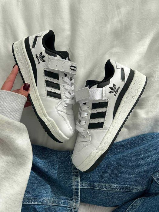 Adidas Forum 84 Low White Black, адідас форум кеди, адідас форум 84