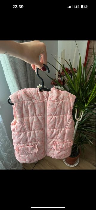 Kamizelka bezrekawnik dziewczecy - 110 cm