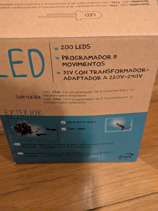 Luzes de natal 200 Leds