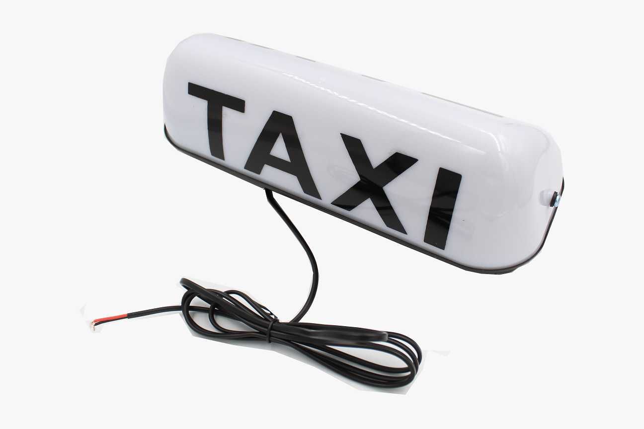 KOGUT TAXI SYGNALIZATOR Lampa LED na magnes BIAŁY szpakówka na dach