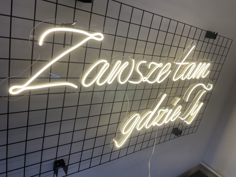 Napis świetlny LED neon weselny - Zawsze tam gdzie Ty  LEDON