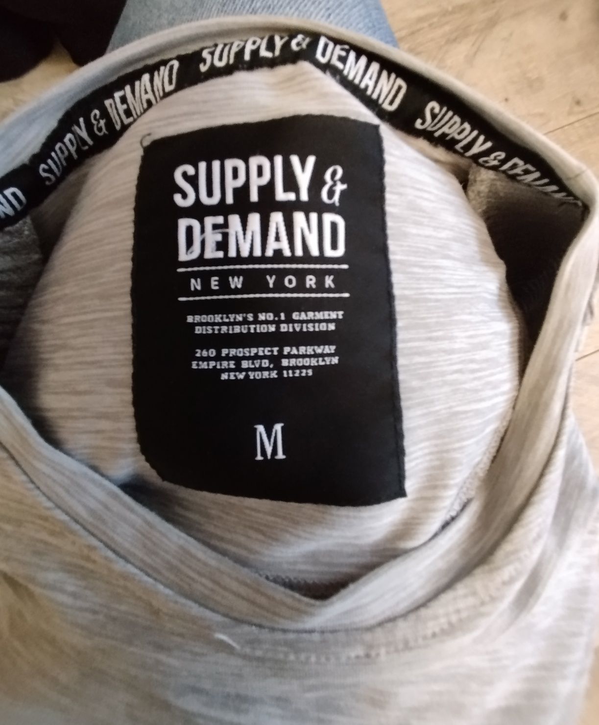 Supply & Demand szara koszulka męska M