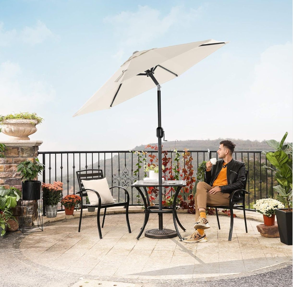 Nowy parasol ogrodowy