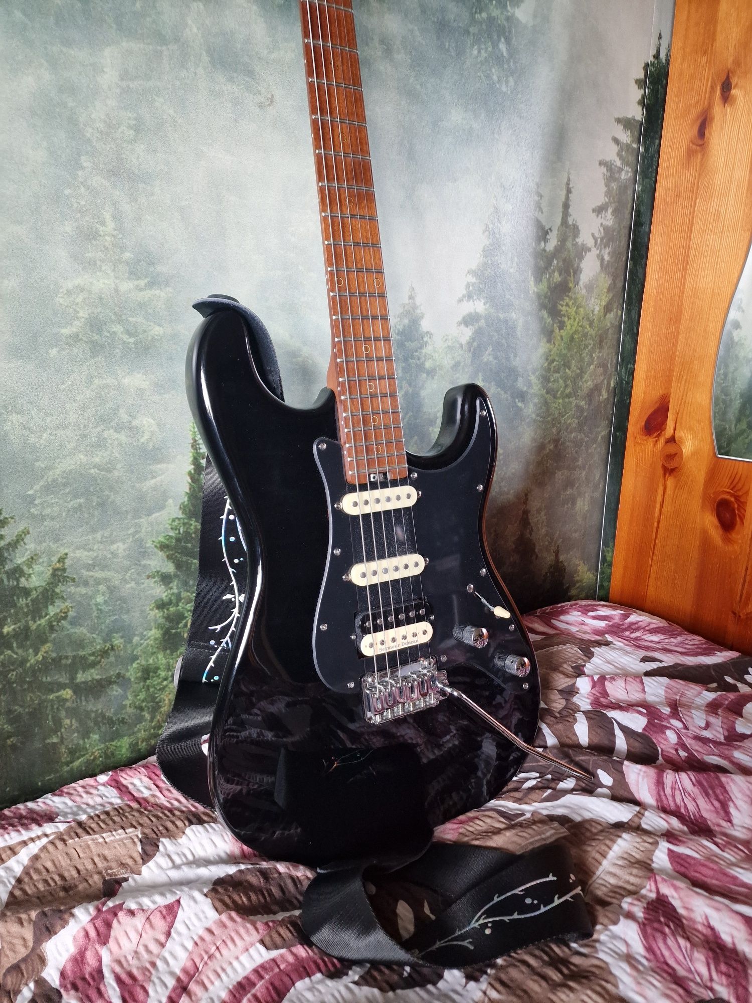 Schecter Nick Johnston HSS + futerał Seymour Duncan TB-4 (czytaj opis)
