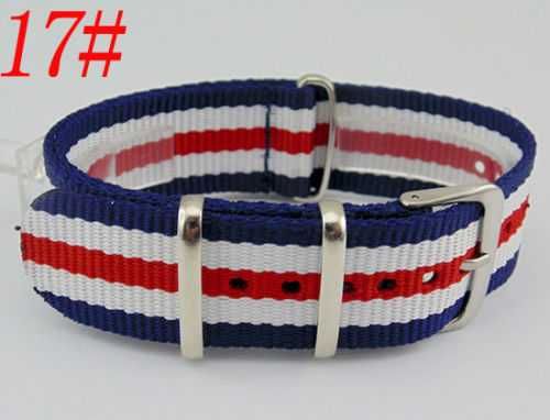 Pasek do zegarka nylonowy NATO zulu strap 20mm różne kolory parciany