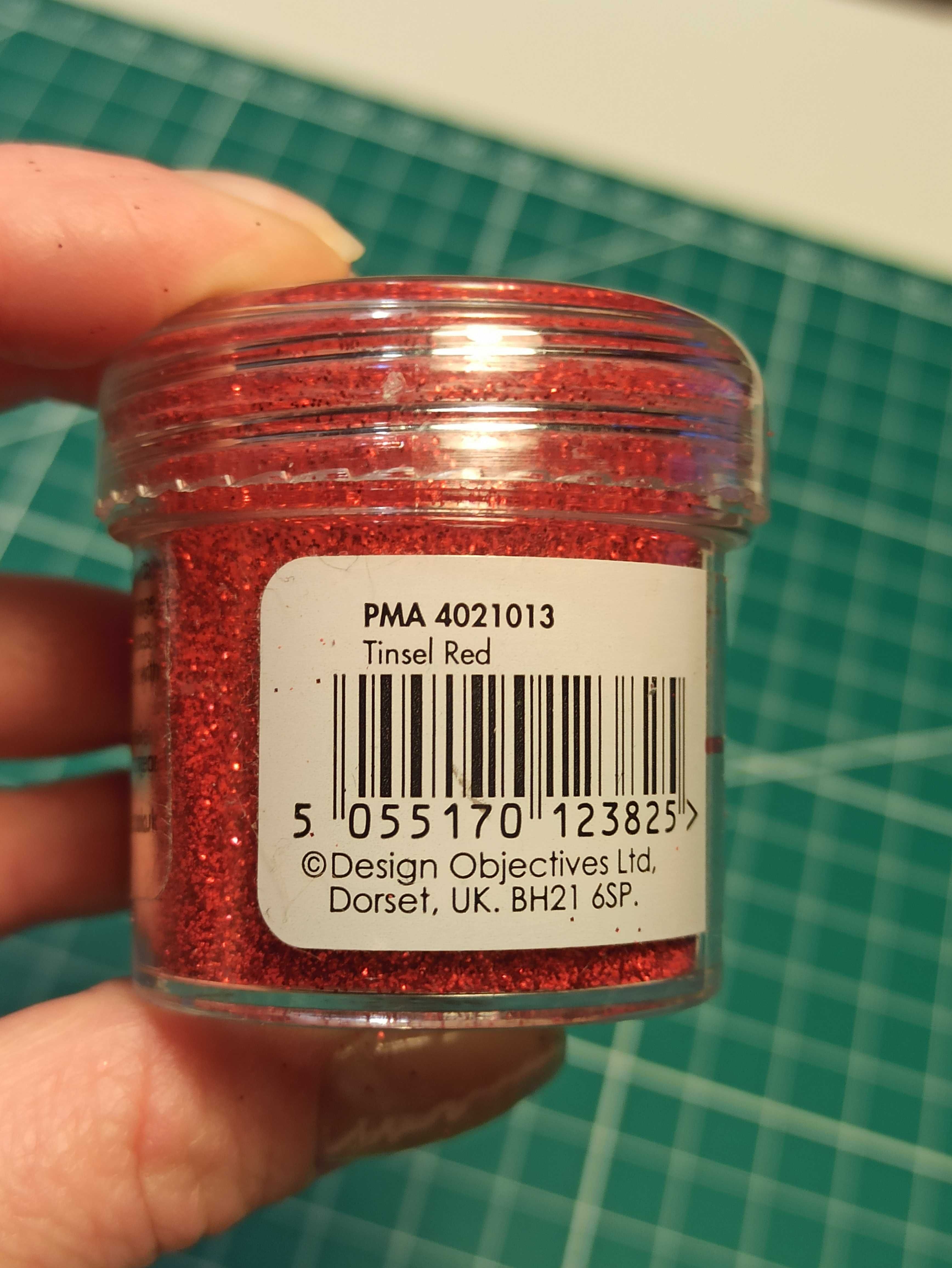 papermania - puder do embossingu tinsel red