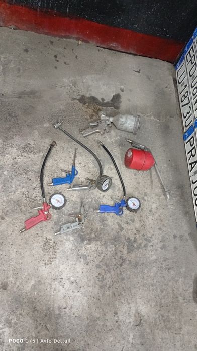 Краскопульт ,пискоструй ,обдувочний пистолет ,підкачки шин Комплект