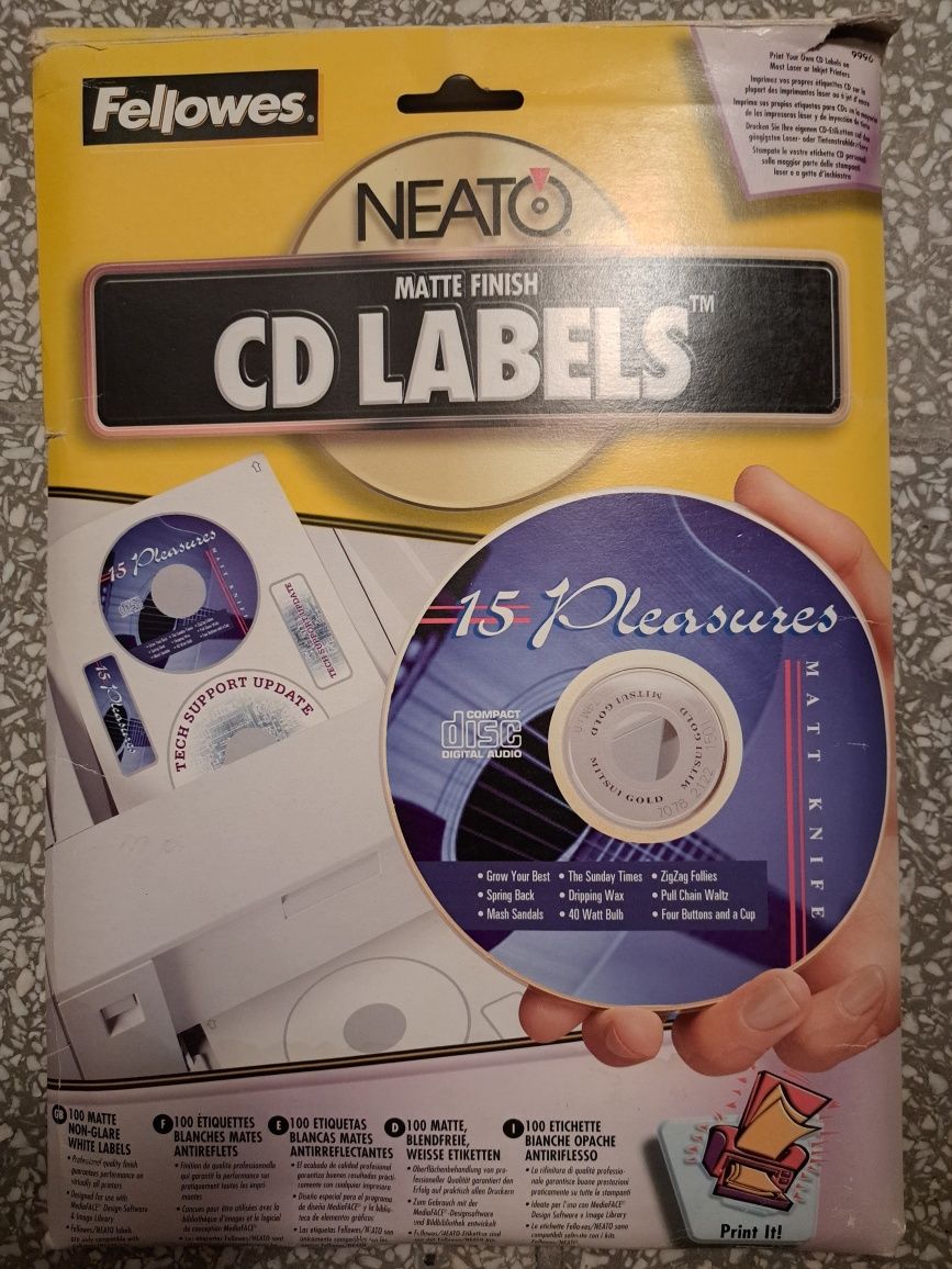 Etykiety do wydruku na CD/DVD/BlueRay