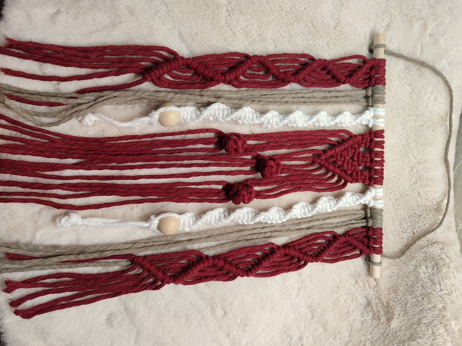 Painel decorativo macramé